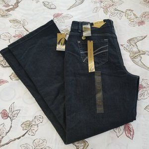 NWT Nine West Jeans Mariana High Rise Stretch Indigo Denim Jeans sz 12/30